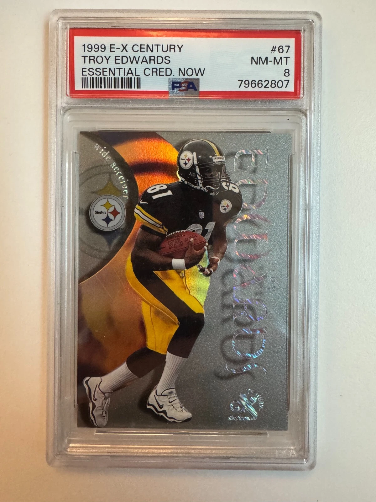 Troy Edwards Skybox E-X Century #67 Essential Credentials Now