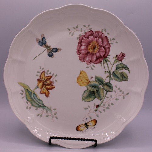 Lenox Butterfly Meadow (Set of 5) Dinner Plates 10.8" Scalloped Edge - Picture 4 of 21