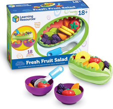 New Sprouts Fresh Fruit Salad - Realistic Play Food for Toddlers 1-3, Preschool