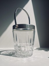 Vintage crystal ice bucket /wine cooler.Champagne bucket.