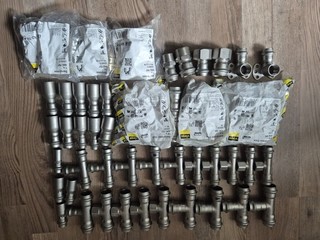 55 Fittinge Viega Sanpress Inox 18mm 22mm und 28 mm Edelstahl Pressfittings