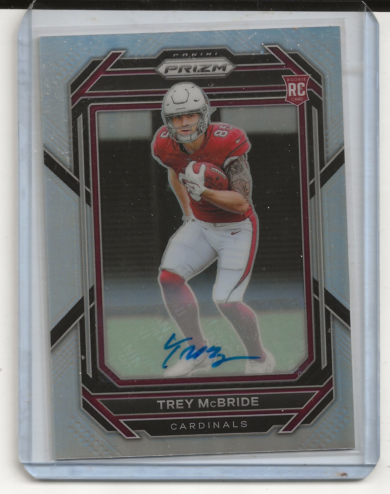 Trey McBride Panini Prizm #327 Autograph Silver