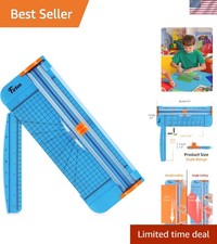 Versatile 12 Inch Paper Cutter with Angle Ruler - Perfect for Crafts at Home