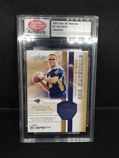 2002 Score QBC Materials Jim Everett #9 Untouched Sports Collectors Digest