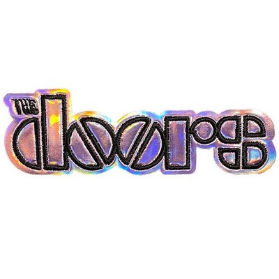 Patch - C&D Visionary - The Doors Iridescent Logo 4.1''x1.3'' NEW Iron-On