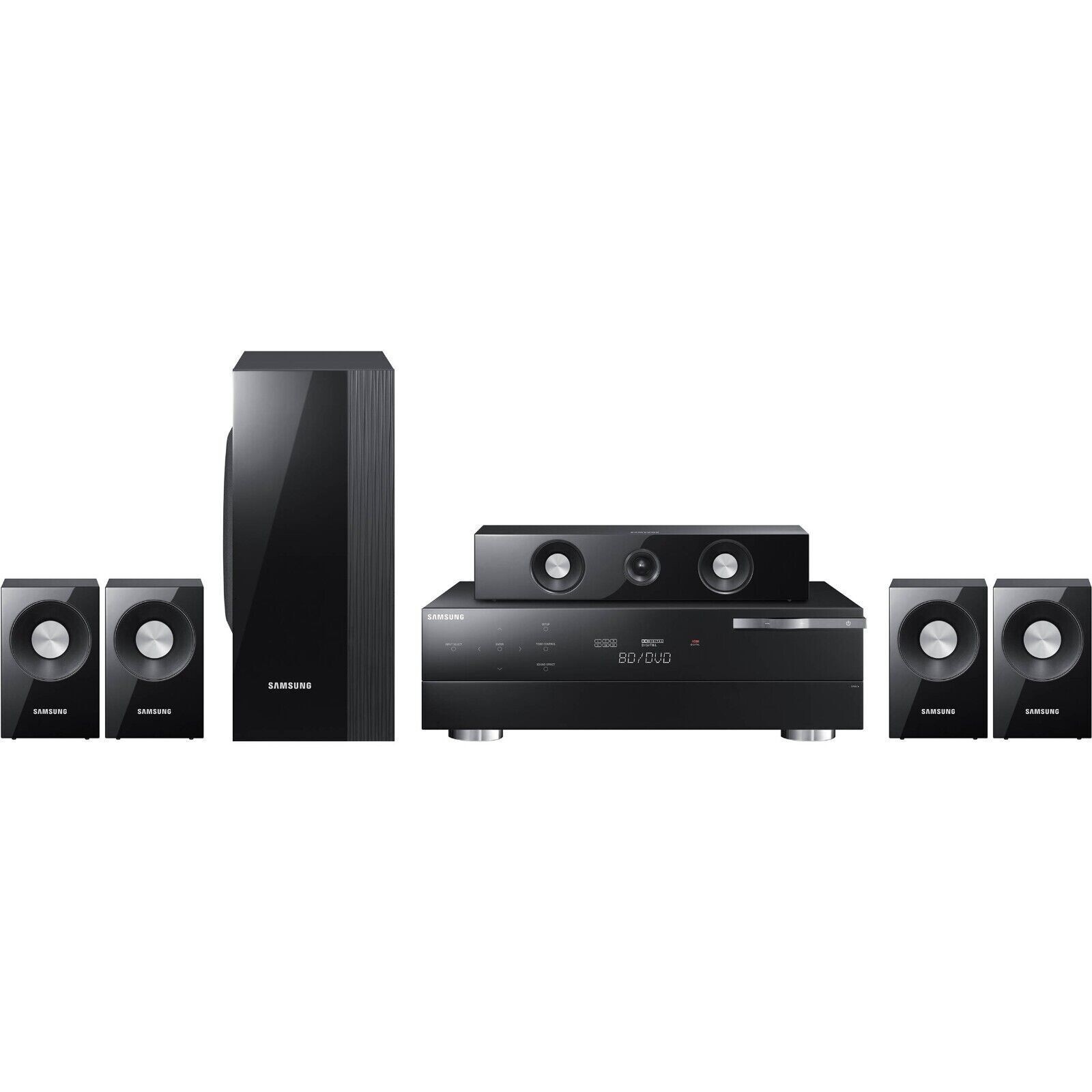 Samsung 5. 1 channel surround sound hdmi 1080p home theatre subwoofer s/pdif aux