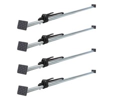 4 Pack Steel Ratcheting Load Bar Lock 2x4 W Pads Van Truck Trailer 89-105 4 Pack Steel Ratcheting Load Bar Lock 2x4 W Pads Van Truck Trailer 89-105