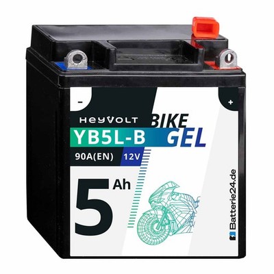 GEL Motorradbatterie 5Ah 12V YB5L-B CB5L-B 50512 12N5.5-3B GB5L-B FB5L-B EB5L-B