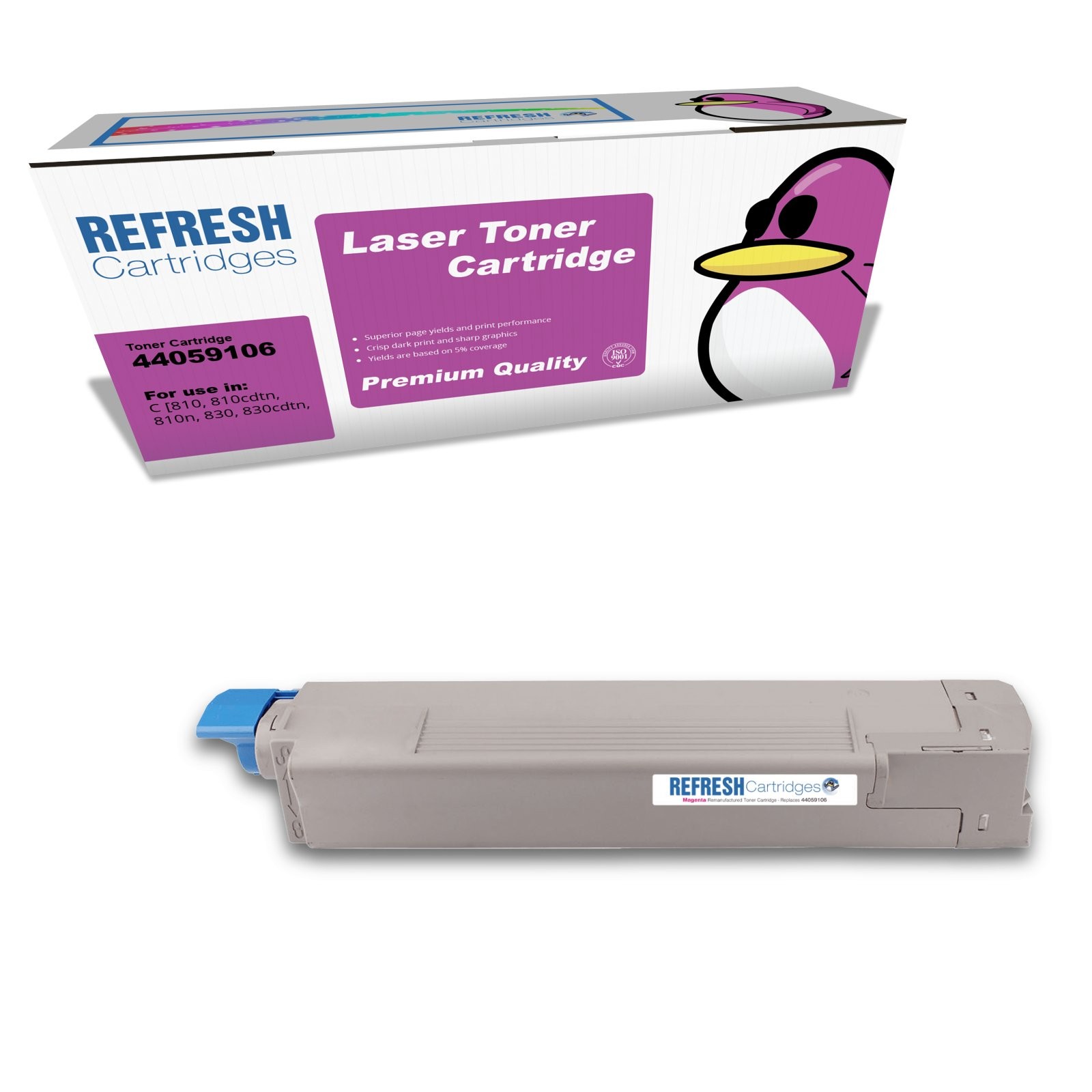 Refresh Cartridges Magenta 44059106 Toner Compatible With Oki Printers