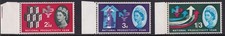 GB QEII, 1962, SG631p-633p, Phosphor, National Productivity Year - MNH