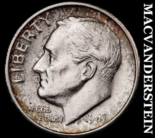 1949-S Silver Roosevelt Dime - Choice Gem Brilliant Unc  Lustrous  #G7757