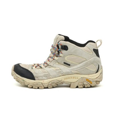 Merrell Damen Moab Mid Outdoorschuhe Beige Vibram-Sohle Wanderschuhe EU 41
