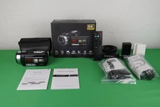 8K HD Video Camcorder, 64MP, IR Night Vision Vlogging Camera, 18X Zoom w/WiFi