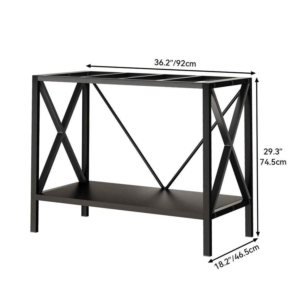 Подставка для аквариума X-Shape 40 галлонов емкость 500 фунтов металлическая подставка для аквариума - Изображение 4 из 4