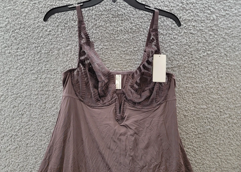 Женский пуловер Wacoal After Dark Chemise L изюм с v-образным вырезом регулируемый ремень - Изображение 3 из 4