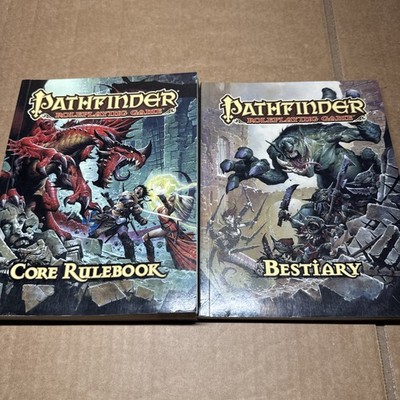 Lot Of 2 - Pathfinder Roleplaying Game - Core Rulebook And Bestiary -