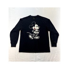 Disney Mickey Mouse Long Sleeve Halloween Skeleton Shirt Sz Large