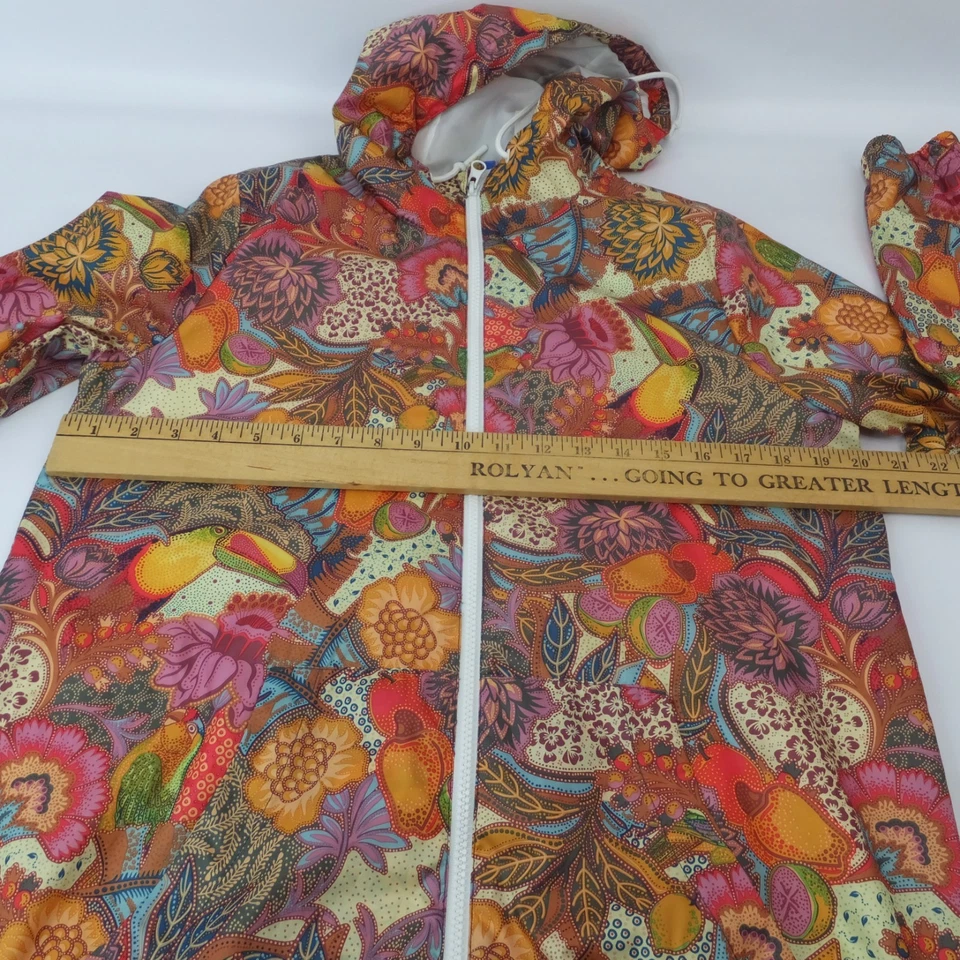 Adidas Originals Farm Rio Fugiprabali Print Windbreaker Hoodie Size Small Vented - Image 4 of 4