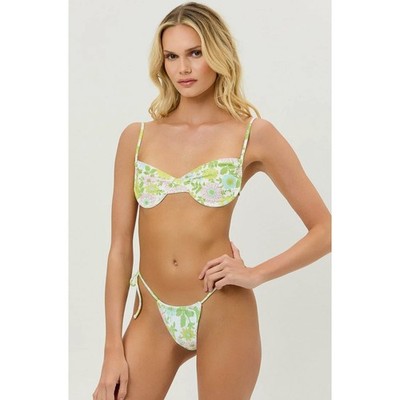 Frankies Bikinis Maggie Underwire Bikini Top - Secret Garden - Large - NWT