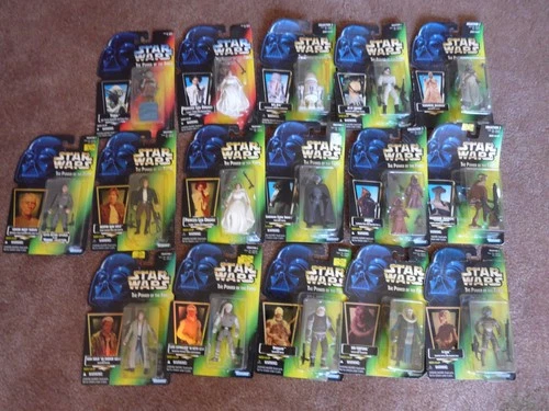 Mixed lot 16 Star Wars Power of the Force Carded Figures NEW