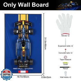 popbricks Display Wall Mount Frame for Lego Technic Red Bull Race