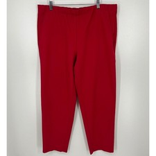 Vintage Levi Strauss Bend Over Red Elastic Waist Pants 18W 29255 Made in USA