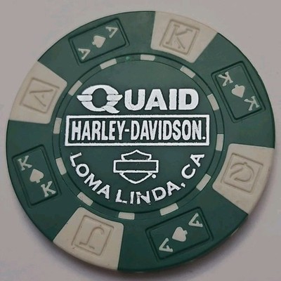 QUAID HARLEY DAVIDSON OF LOMA LINDA, CA. DEALERSHIP POKER CHIP