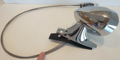 Mopar Left Chrome Remote Mirror 1971-72 B-Body 1971-74 E-Body