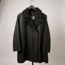 Vintage Gianni Versace Women's Jacket Size 40 - Classy Black Coat with Fur Collar