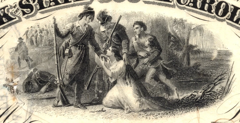 1861 $10 Bank of the State of South Carolina, Charleston Obsolete - PCGS VF25! - Image 2 of 4