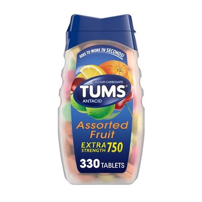 TUMS Chewable Antacid Tablets for Extra Strength Heartburn Relief, Great for ...