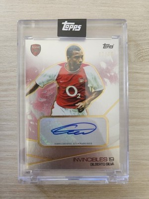 Topps Arsenal Invincibles 2003-04 Gilberto Silva Auto /49