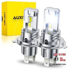 H4 LED HeadIight Bulbs 9003 HB2 Hi/Low Beam, 6500K Cool H4/HB2/9003-White