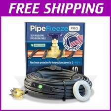 Heavy-Duty Heat Tape with Thermostat - 120V 80 Ft