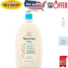 Tear-Free Daily Baby Shampoo  Body Wash, 33 fl oz, Gentle for Sensitive Skin