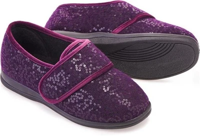 Cosyfeet Women's Slipper Holly Winter Wide Fit 6E Width 4 Colours UK Size 4 to 9