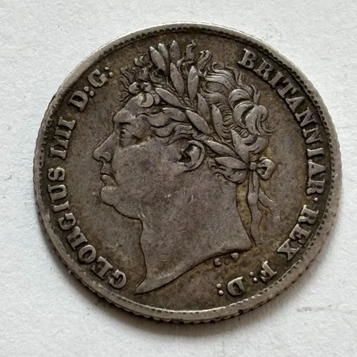 1824 Great Britain Sixpence (1816-1837) — photo from the most recent tracked eBay sale