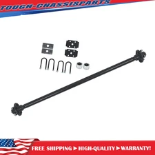 New For 2000 lb Trailer Axle 4 lug-4" 58" Hub Face Pitch ( with U-Bolt Kit )