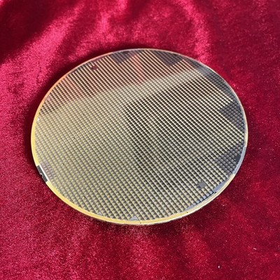 150 mm Silicon Wafer with Semiconductors Integrated Circuits Display Art Si GaN