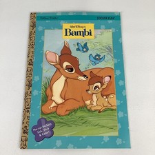 Walt Disney Bambi Sticker Fun Coloring Book Golden Vintage 90s Forest Friends