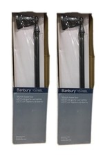  2 PACK MOEN Banbury 18 inch Bathroom Towel Bar in Matte Black Y2618BL