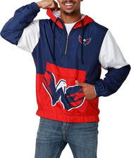 Men's NHL Team Logo Warm-up Windbreaker Jacket - Washington Capitals Medium New