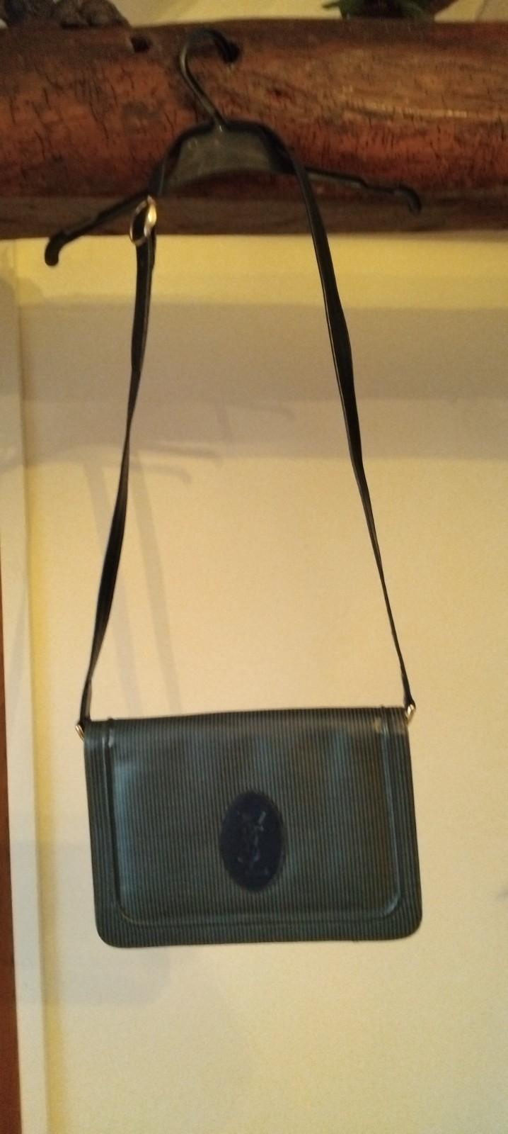 SAC A MAINS VINTAGE YVES SAINT LAURENT BLEU