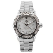Ladies’ TAG Heuer Aquaracer WAF1416 - Mother of Pearl Dial - Diamond Bezel