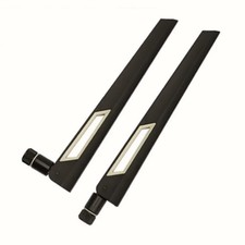 Black and Silver 10dBi Dual Band Signal Booster Wi-Fi Antennas