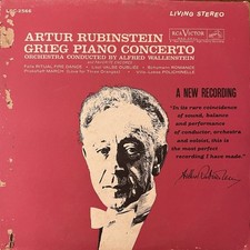 ARTUR RUBINSTEIN-Grieg Piano Concerto (1962) Stereo RCA RED SEAL LP