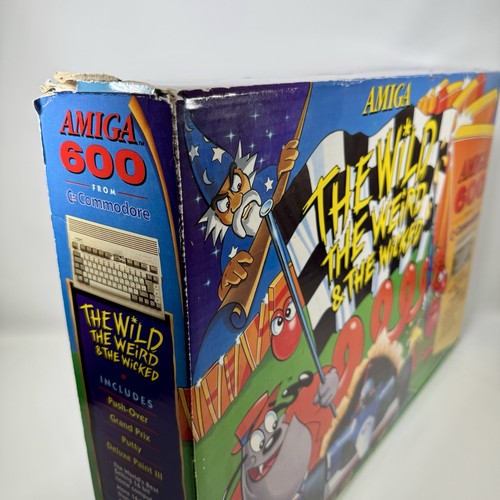 Amiga 600 The Wild The Weird The Wicked Box tylko z zasilaczem PAL + gry - Zdjęcie 2 z 24