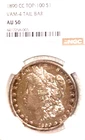 1890 CC Morgan WOW Very Rare VAM-4 TAILBAR "Top 100" free ship Sigma tested++