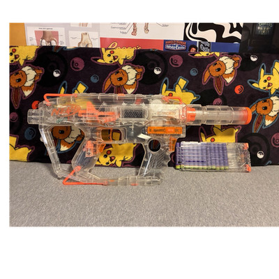 NERF N-Strike Elite Evader Modulus Ghost Ops Gun (w/ Mag & Barrel but no ammo)