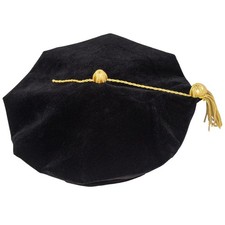 Doctoral Tam with Gold Bullion Tassel-8 Sides